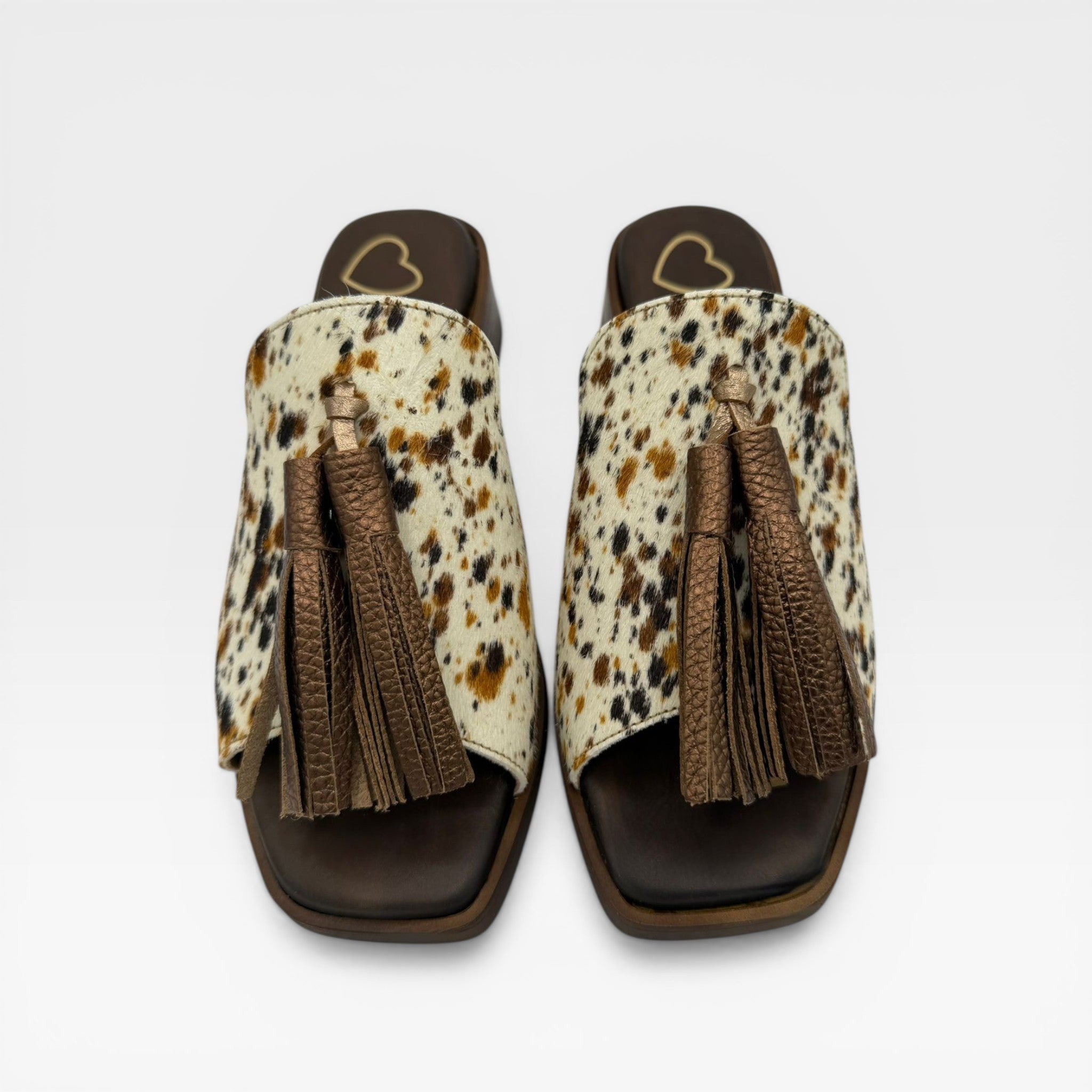 Sandalia tacón  animal print - Nival