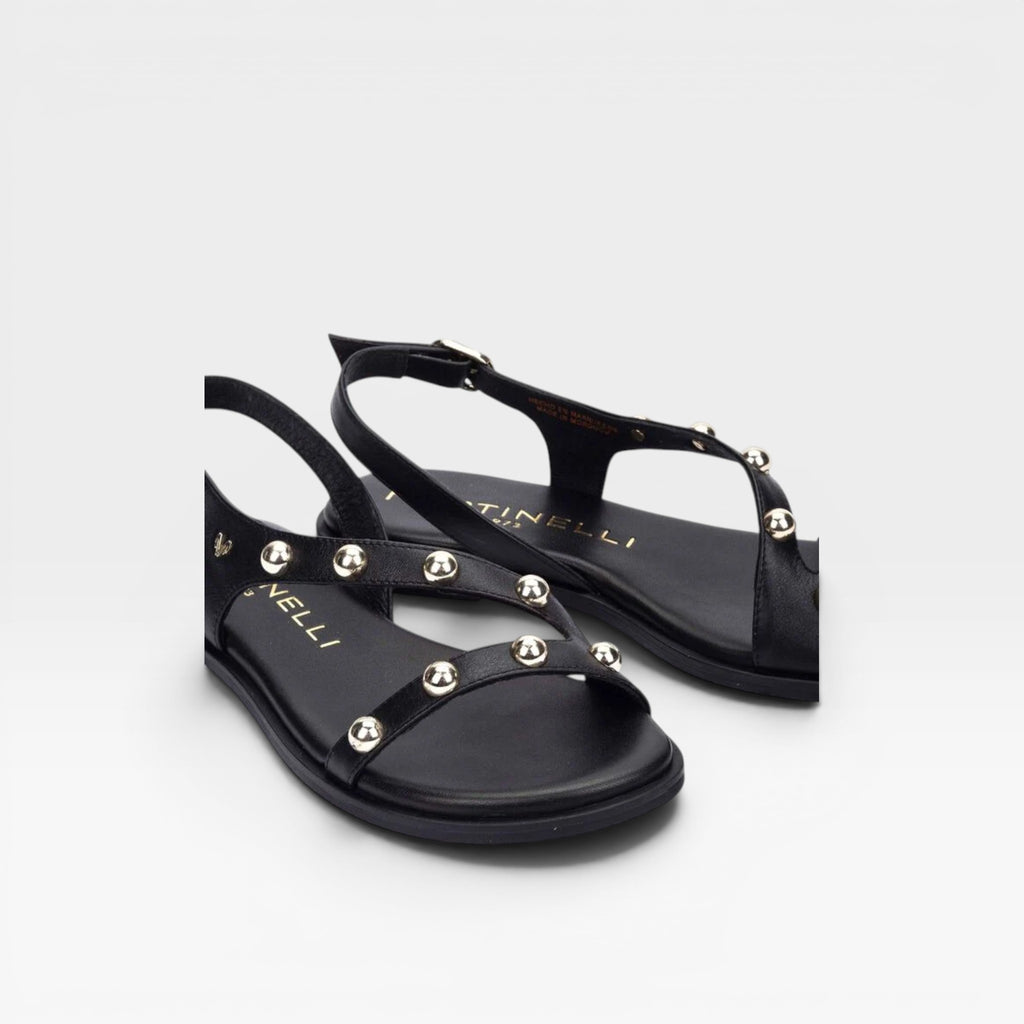 MAZZINI Sandalia plana con tachuelas para mujer- Martinelli