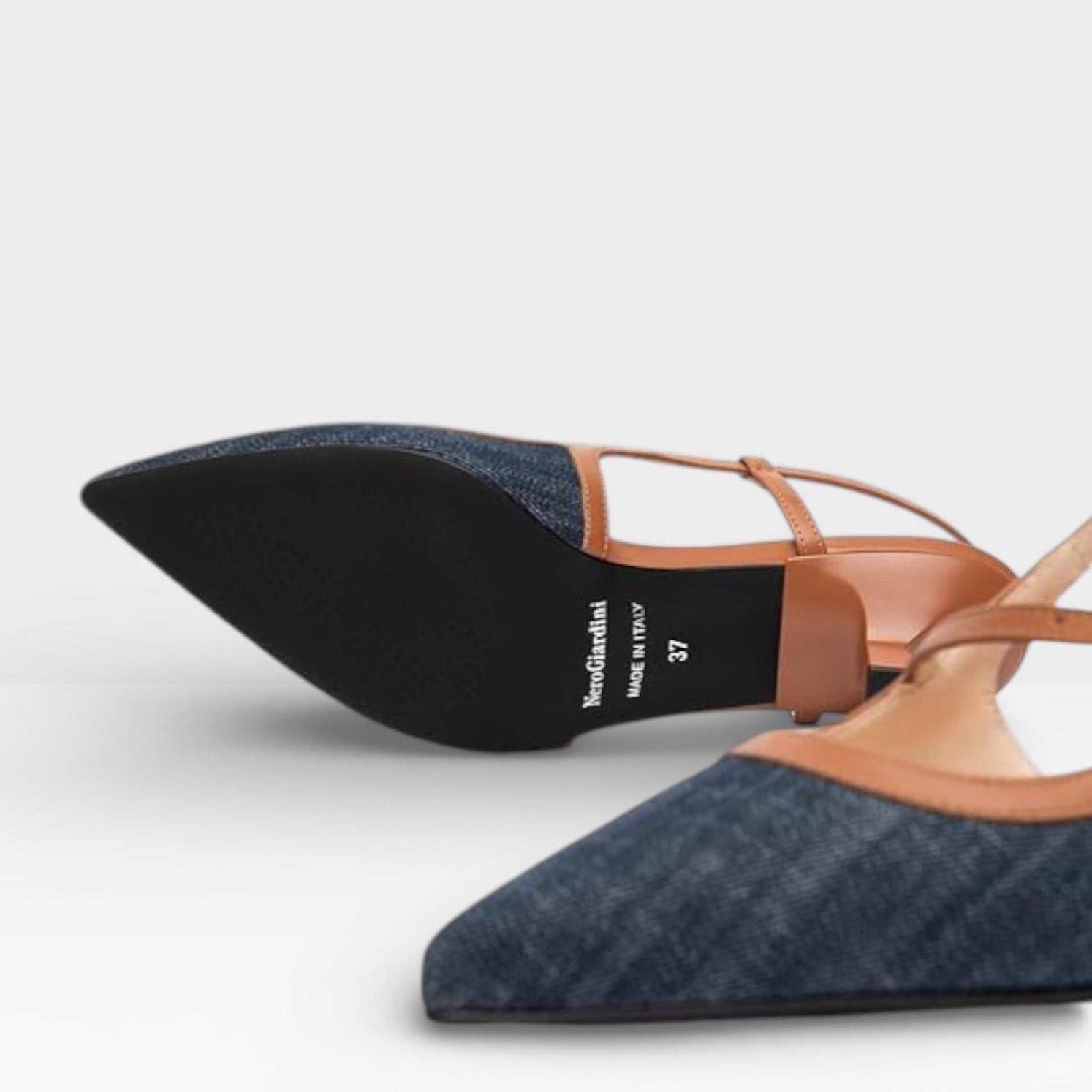 Zapatos de Tacón E512254DE de Tela y Piel - Nero Giardini