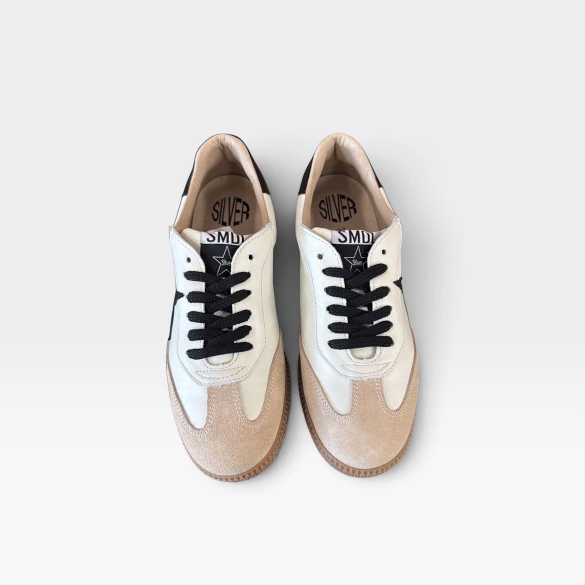 Sneaker piel afelpado crudo - Silver Moose