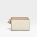 Monedero grande beige y arena Audree Saffiano - Tous
