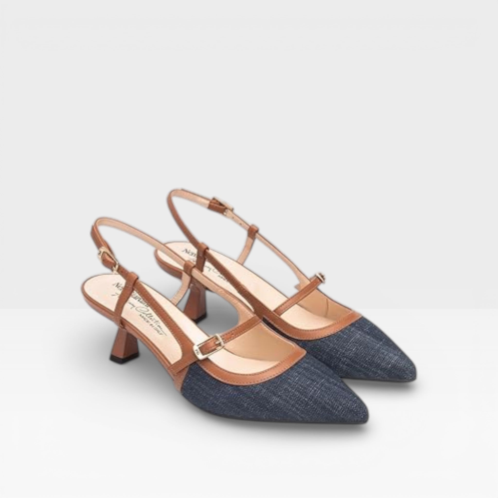 Zapatos de Tacón E512254DE de Tela y Piel - Nero Giardini