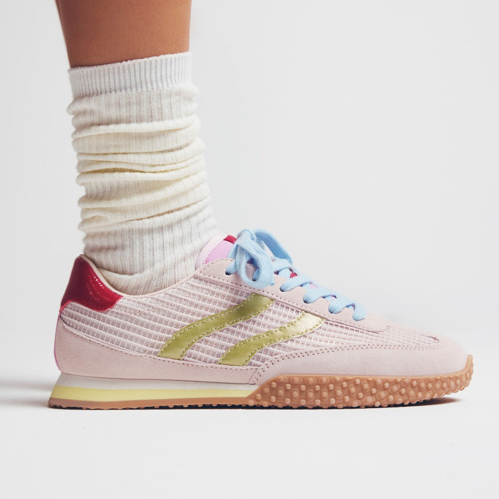 Zapatillas Piel y Rejilla Chake Rosa - Gioseppo