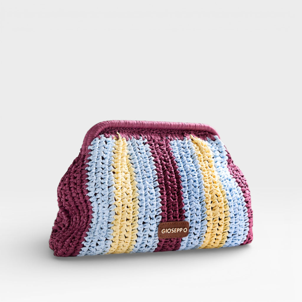 Bolso de Mano Trenzado Raya Matunda Burdeos - Gioseppo