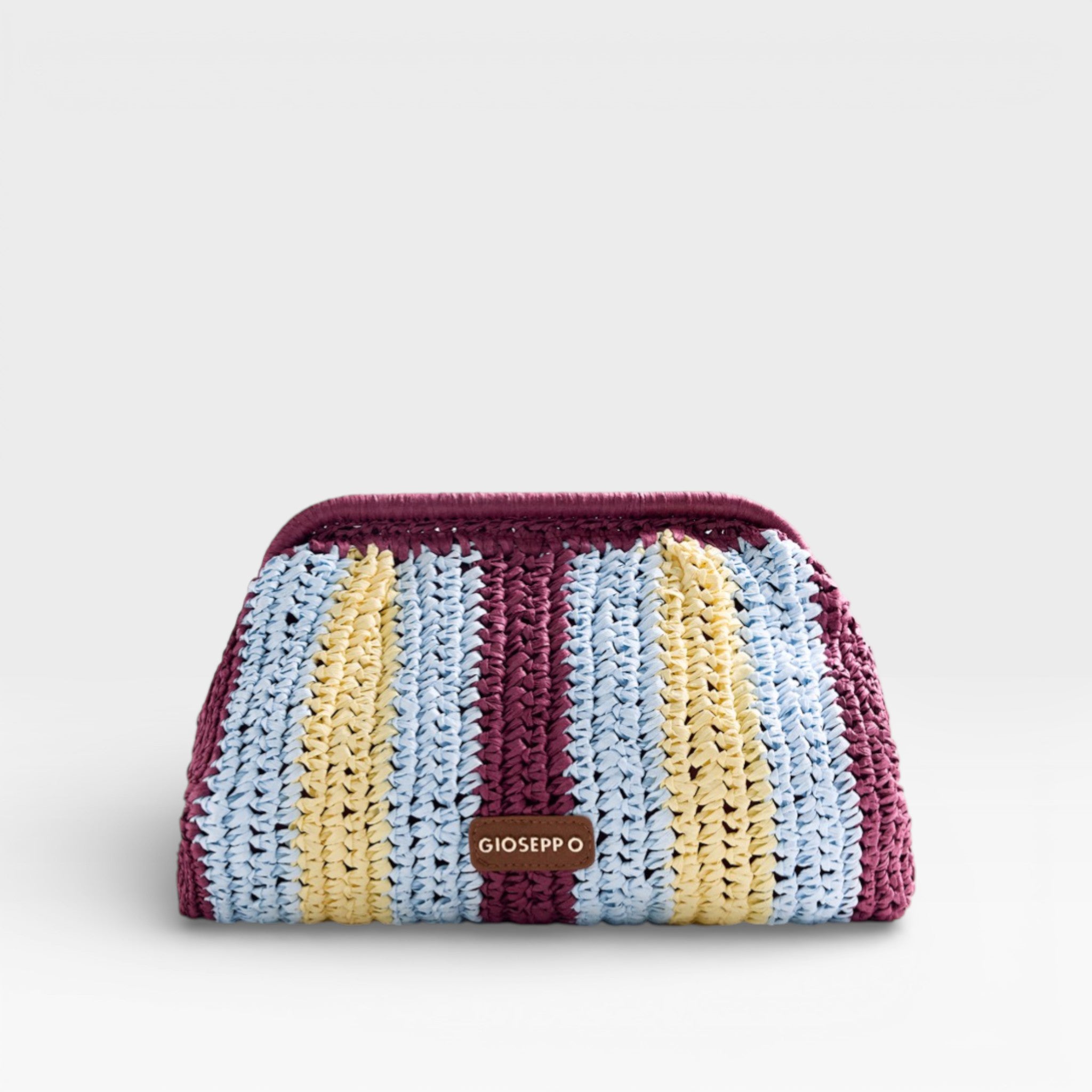 Bolso de Mano Trenzado Raya Matunda Burdeos - Gioseppo