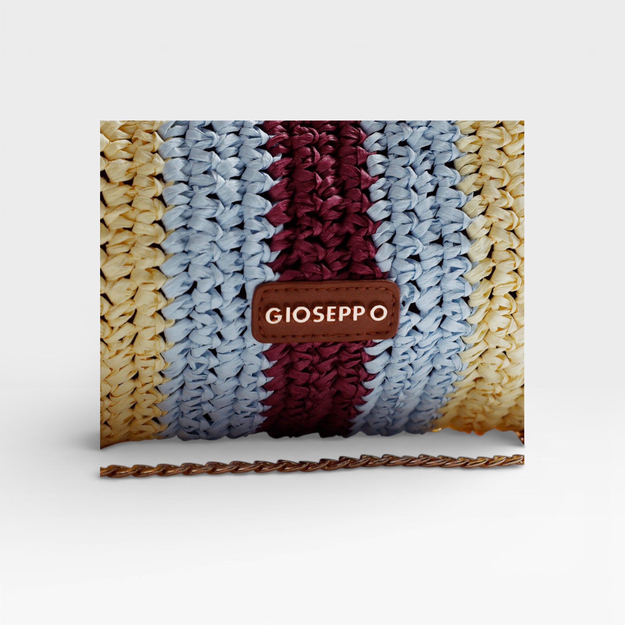 Bolso de Mano Trenzado Raya Matunda Burdeos - Gioseppo