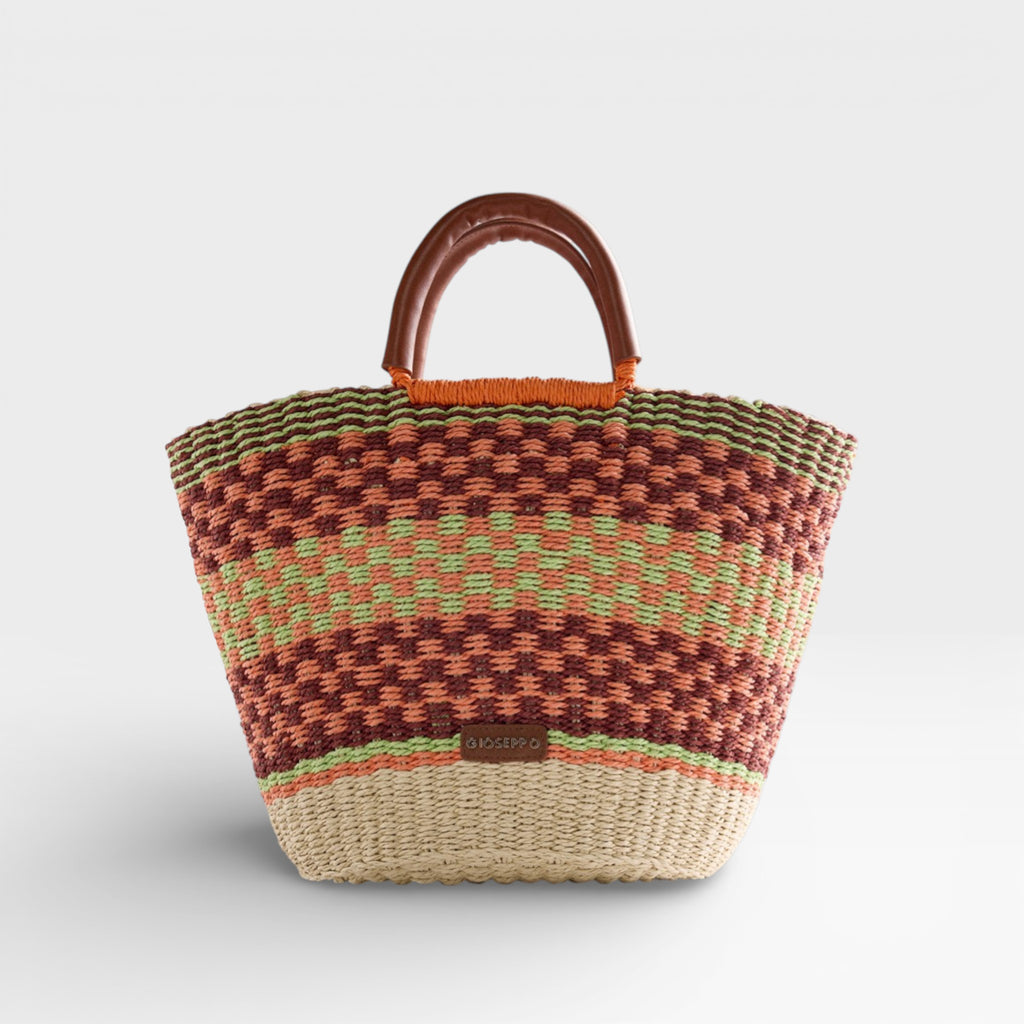 Bolso Capazo Estampado Pangani Coral - Gioseppo