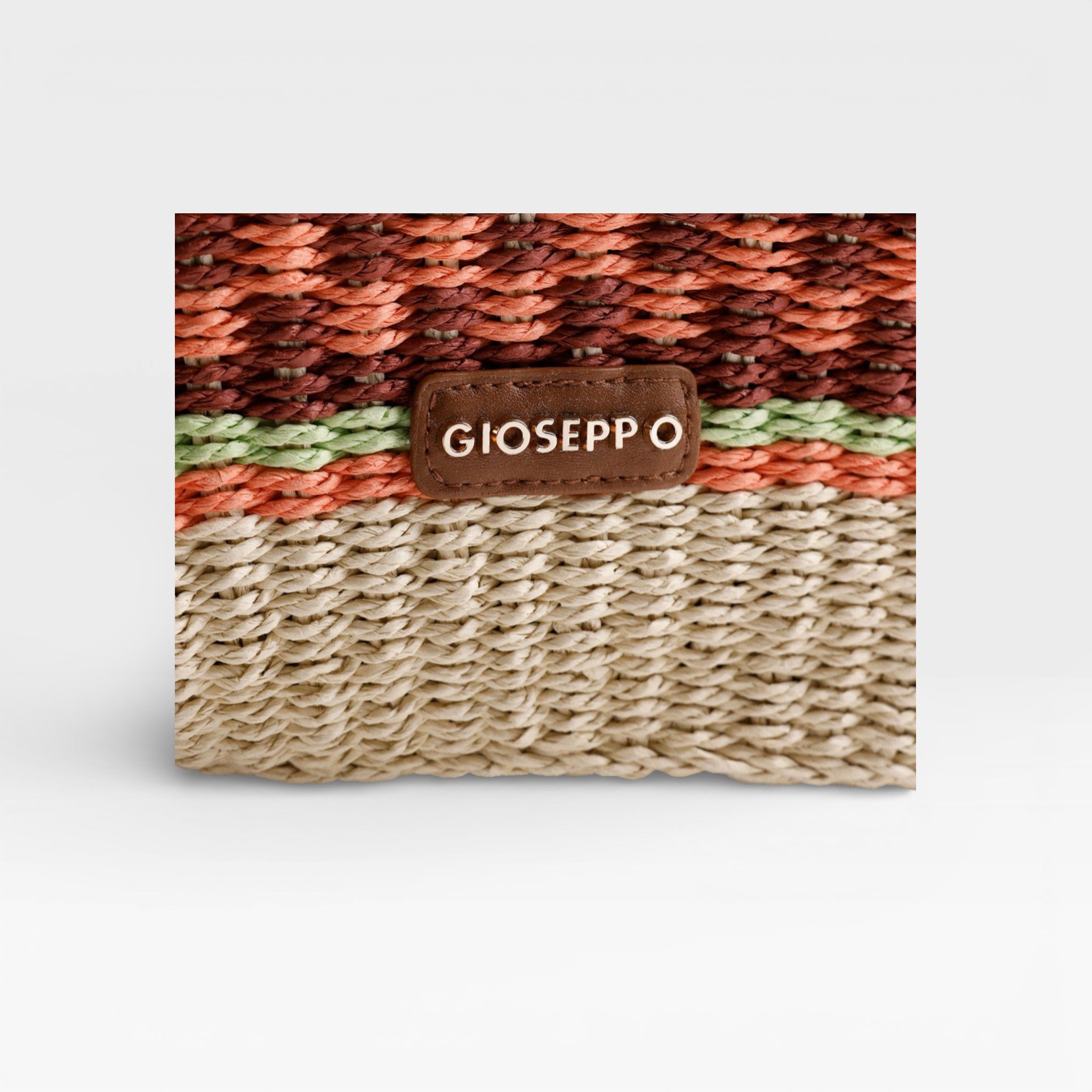 Bolso Capazo Estampado Pangani Coral - Gioseppo