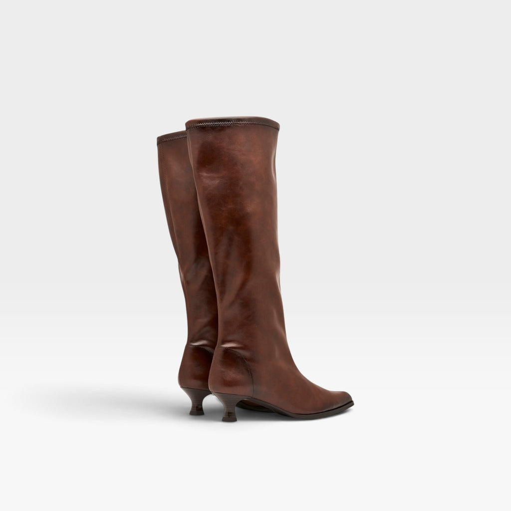 Bota Zetina Plus marrón - Miss elastic