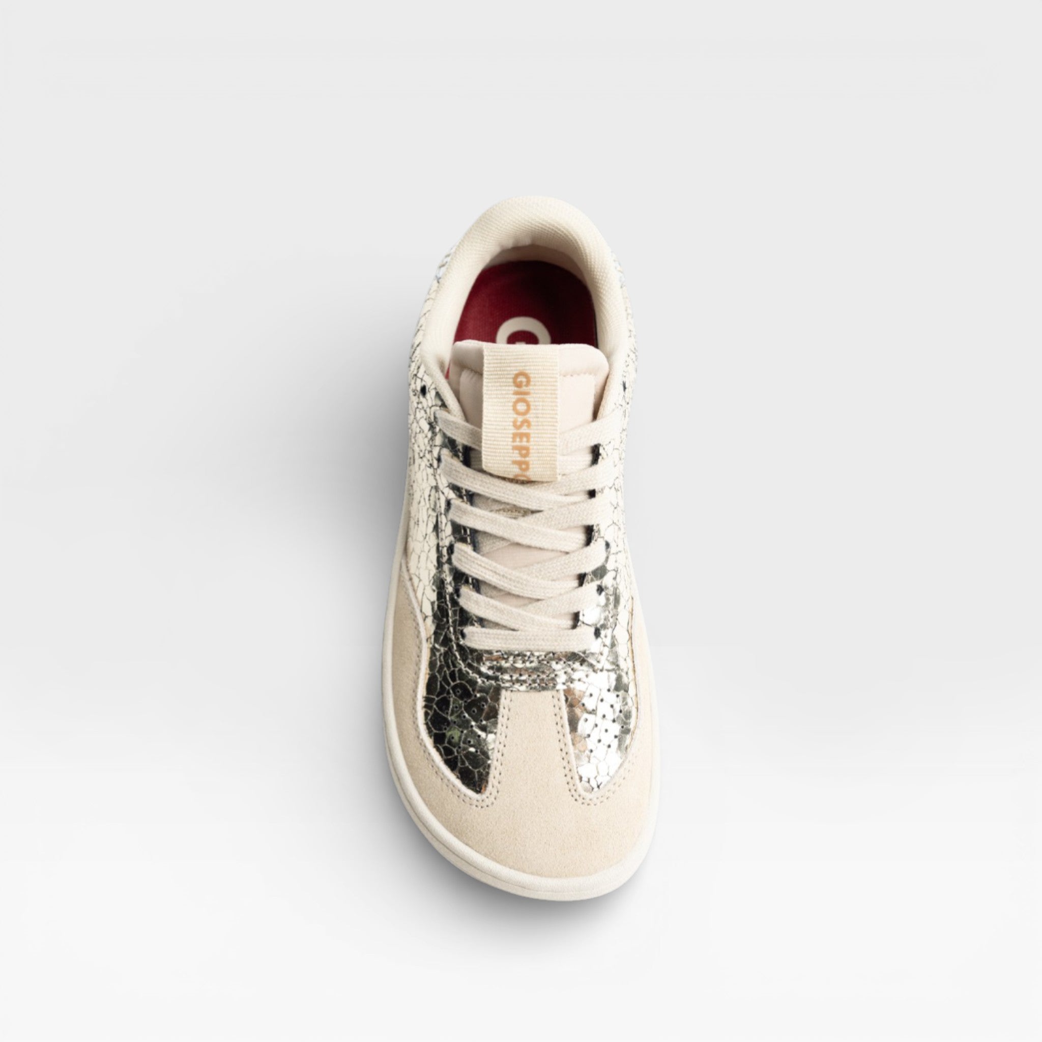 Zapatillas Barefoot Piel Con Craquelado Glydon Oro - Gioseppo