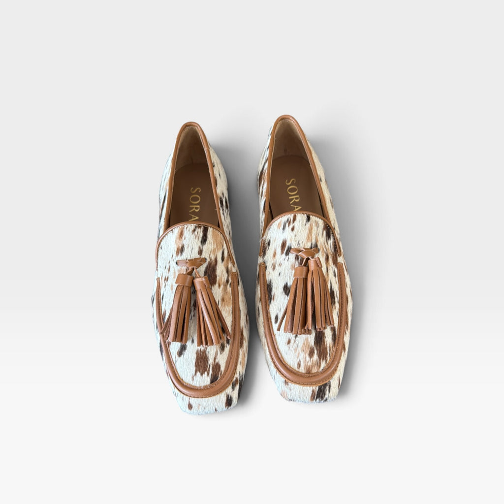 Mocasin borlas animal print   - Soraya