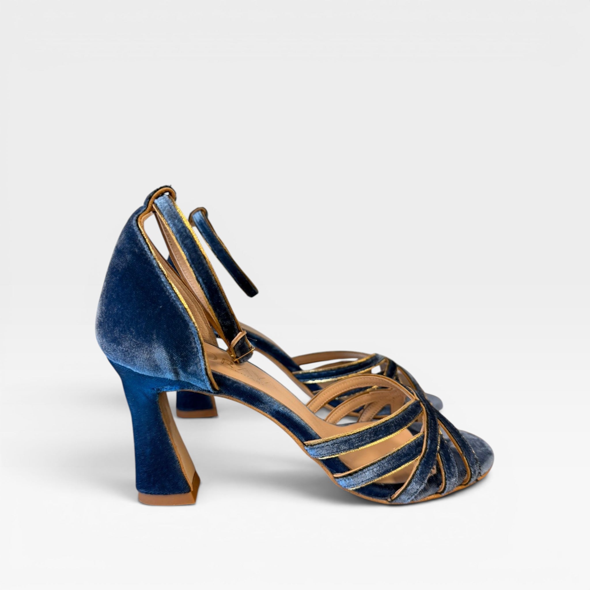 Sandalias Tacón Nudo azul - Soraya