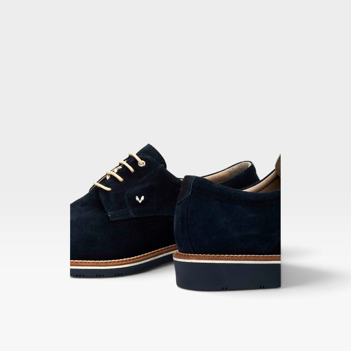 Zapatos de cordones y bluchers de de piel azul - Martinelli