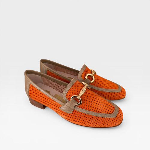 Blucher calado Naranja  - Nival