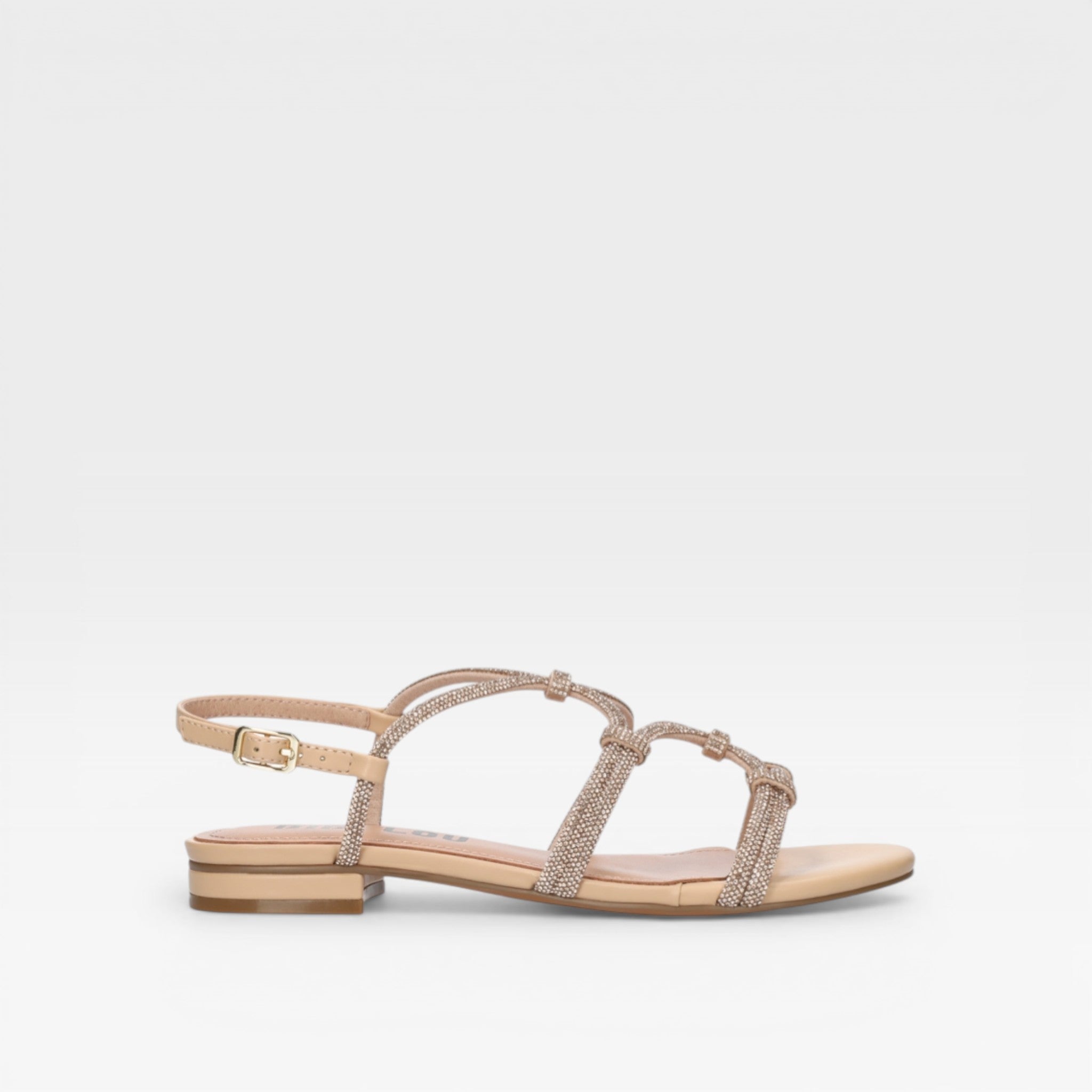 Sandalia plana con brillos  para mujer - Bibi Lou