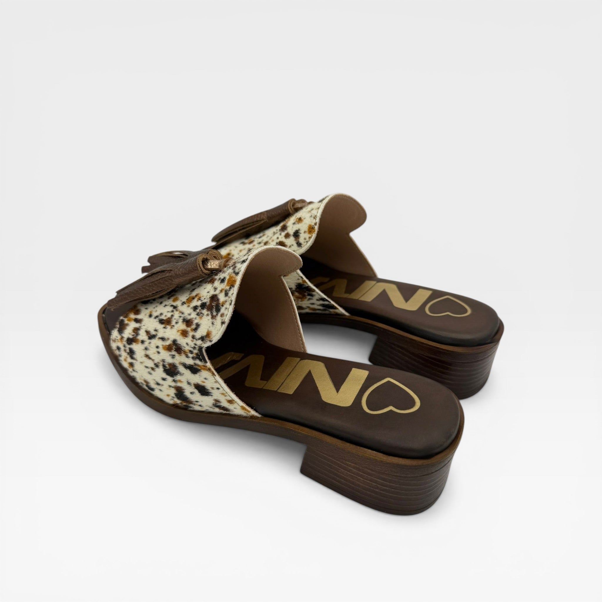 Sandalia tacón  animal print - Nival