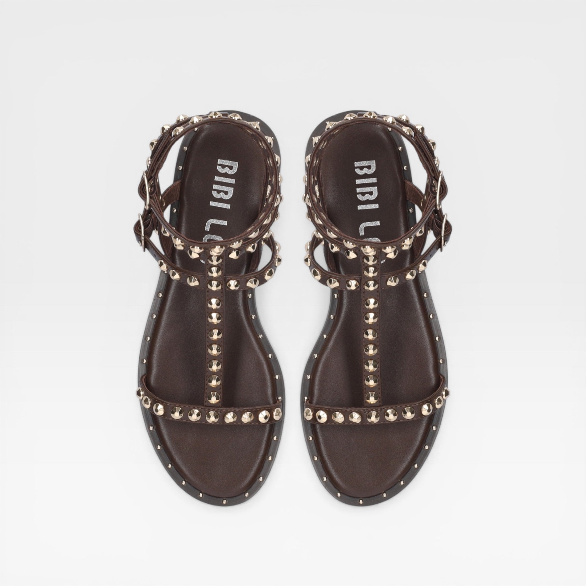 Sandalia plana con tachas para mujer - Bibi Lou
