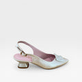 Salón slingback dorado - Daniela Vega