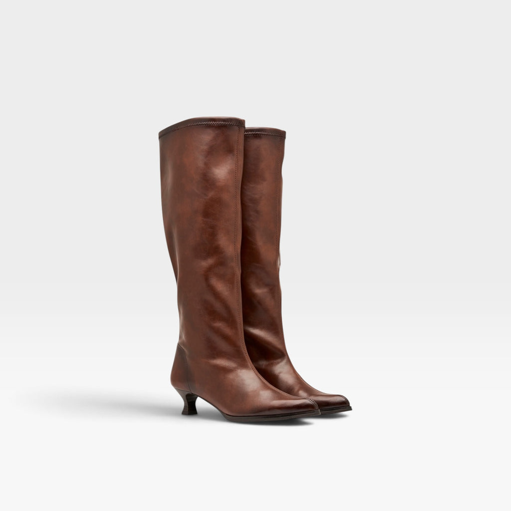 Bota Zetina Plus marrón - Miss elastic