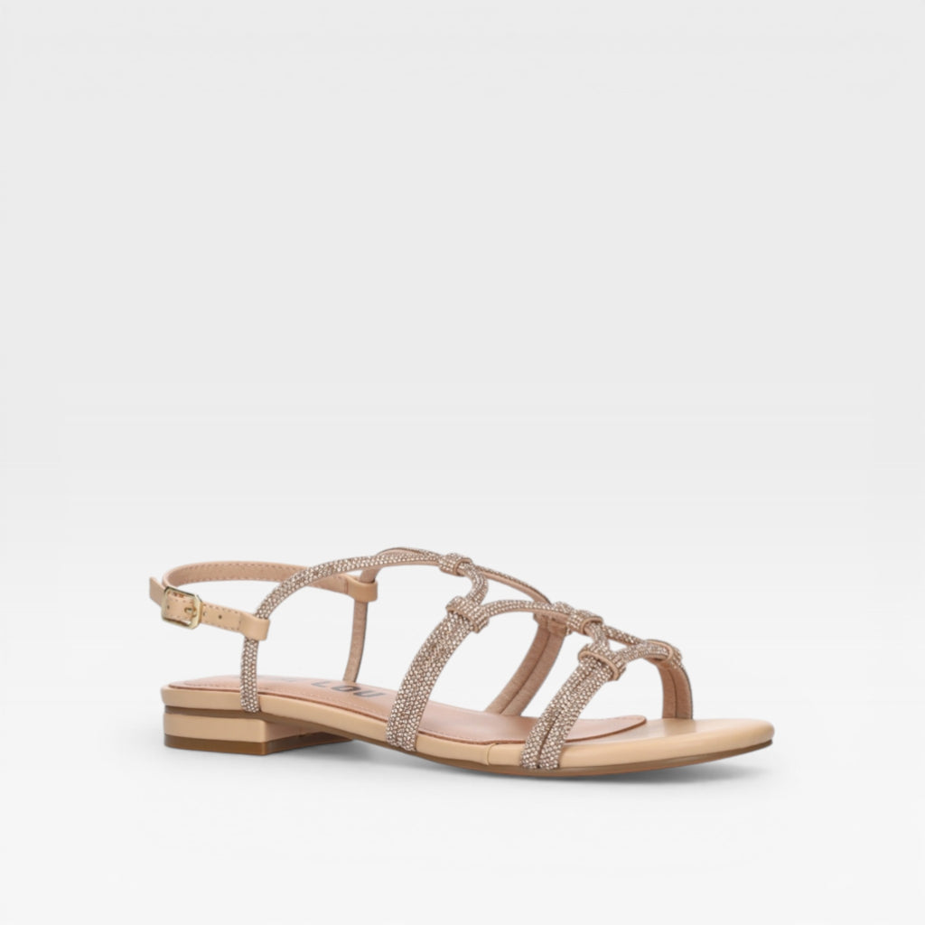 Sandalia plana con brillos  para mujer - Bibi Lou