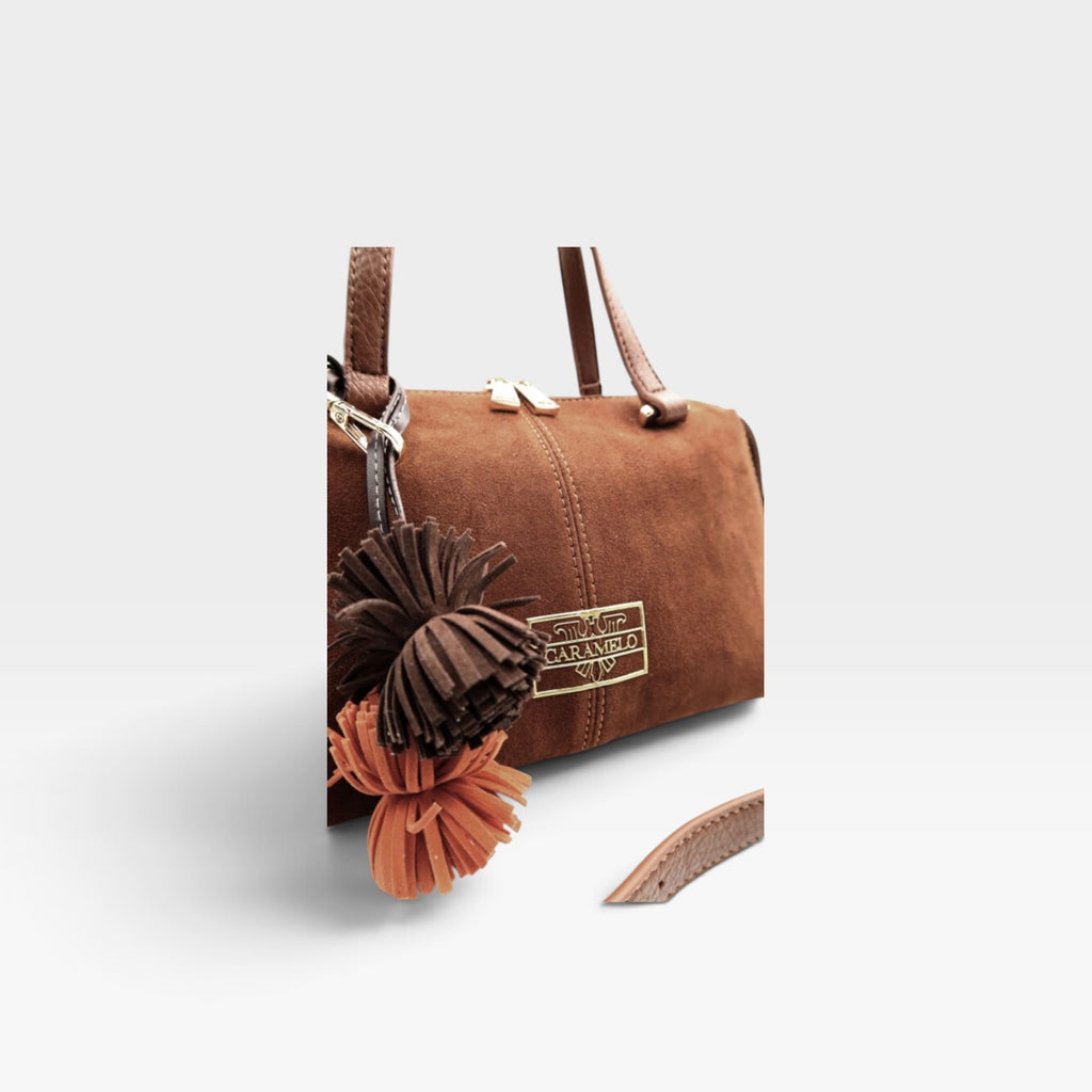 Bolso popy serraje cuero - Caramelo