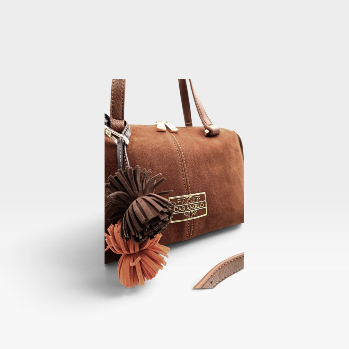 Bolso popy serraje cuero - Caramelo