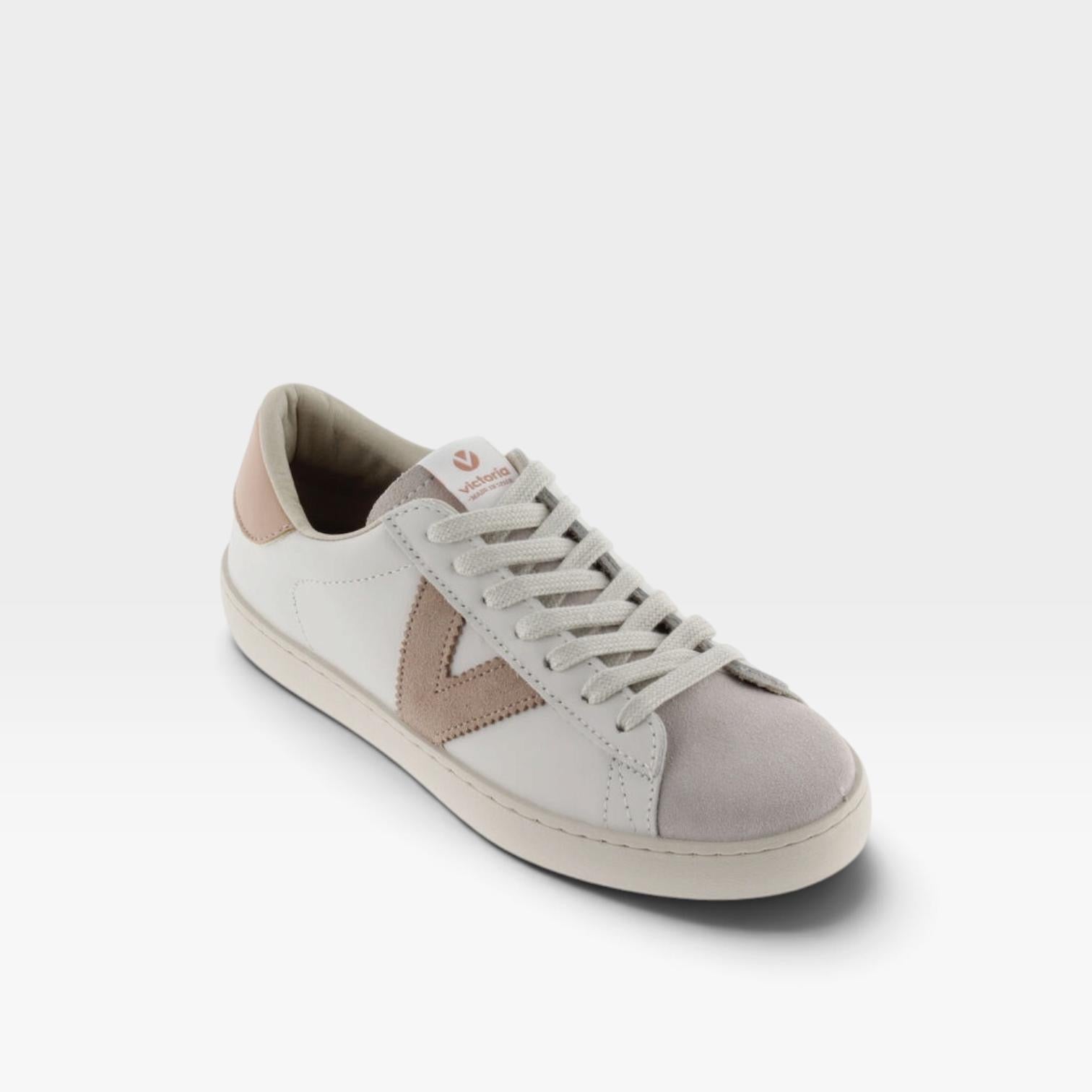 Sneaker Berlín serraje beige - Victoria