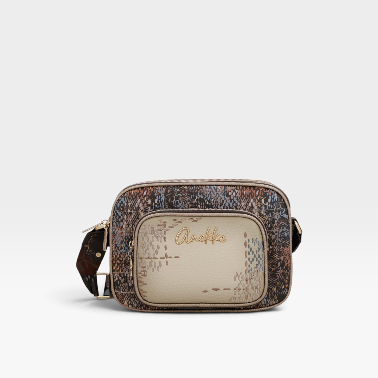 Bandolera con bolsillo frontal Blossom - Anekke