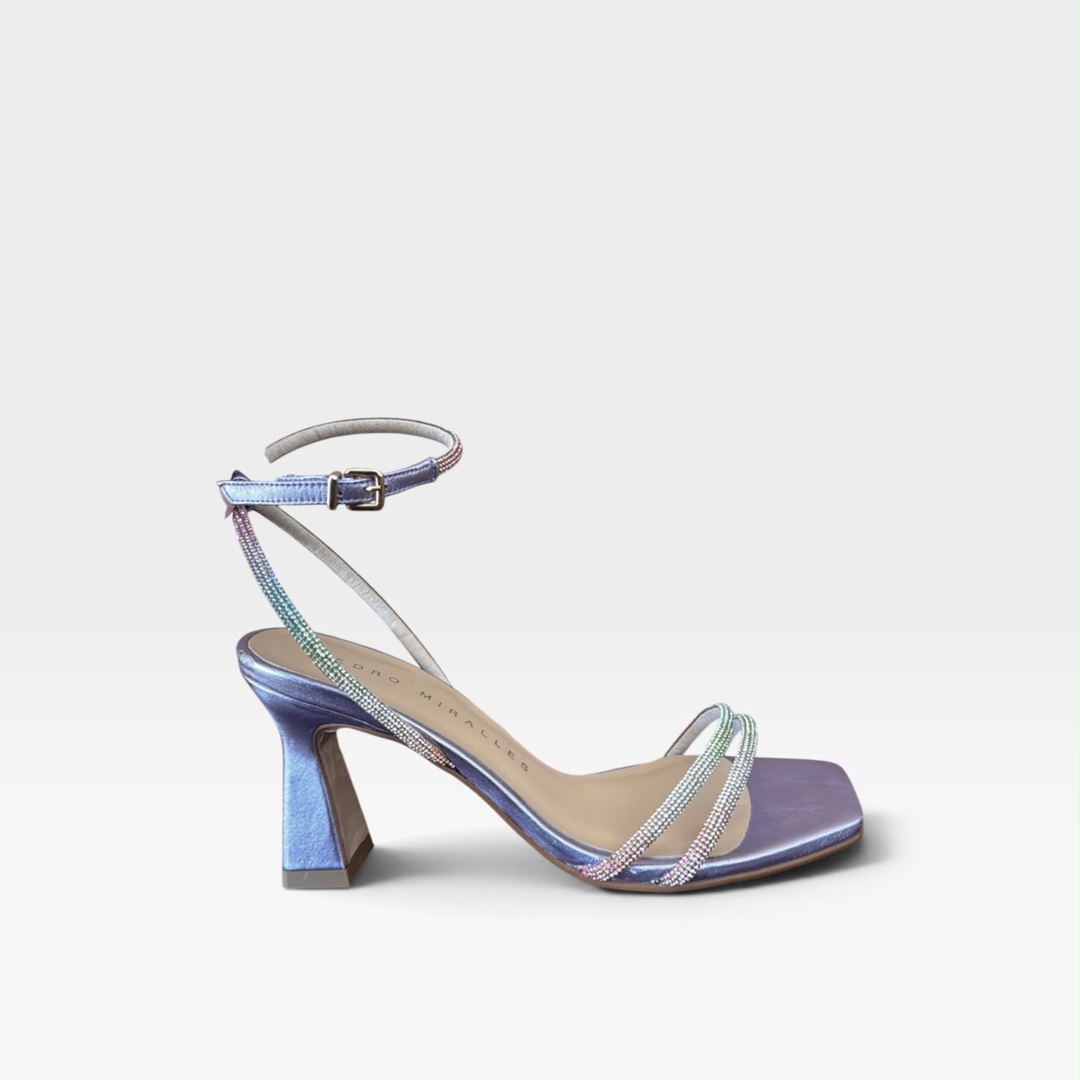 Sandalia Glitter multi metal - Pedro Miralles