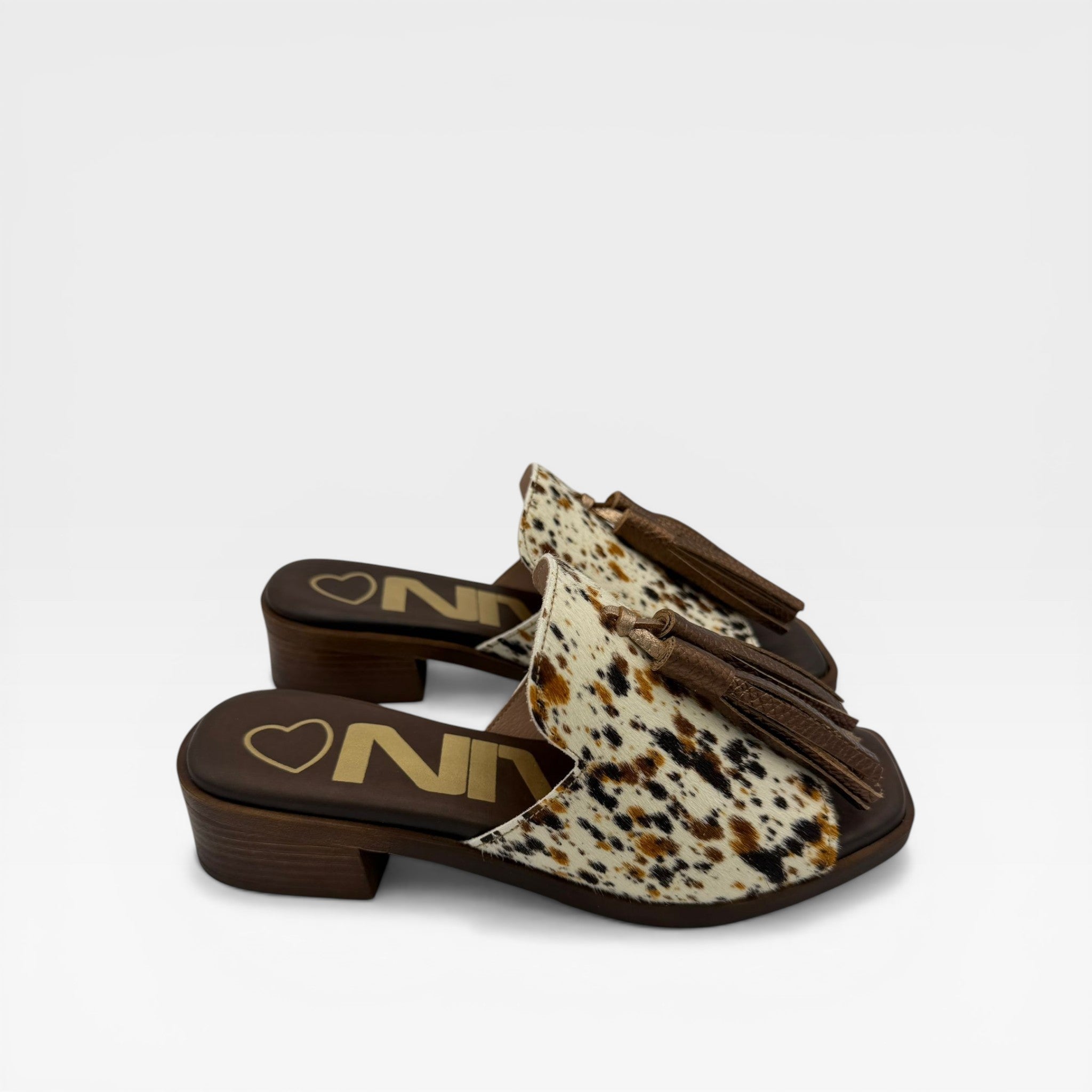Sandalia tacón  animal print - Nival