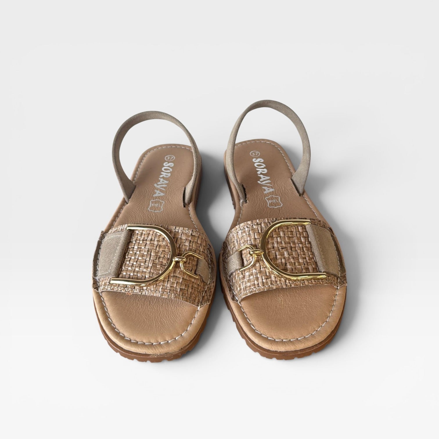 Menorquina rafia beige -Soraya
