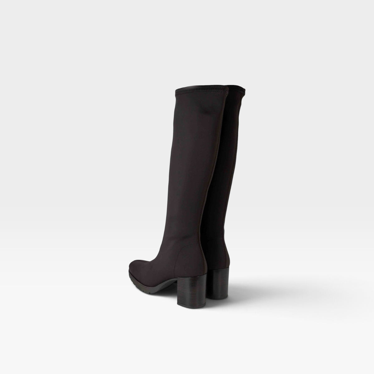 Bota alta elástica marrón - Miss elastic