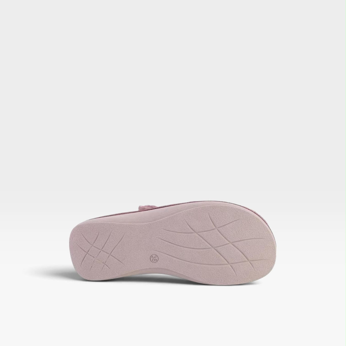 Zapatillas de casa con hebilla lateral malva - Salvi