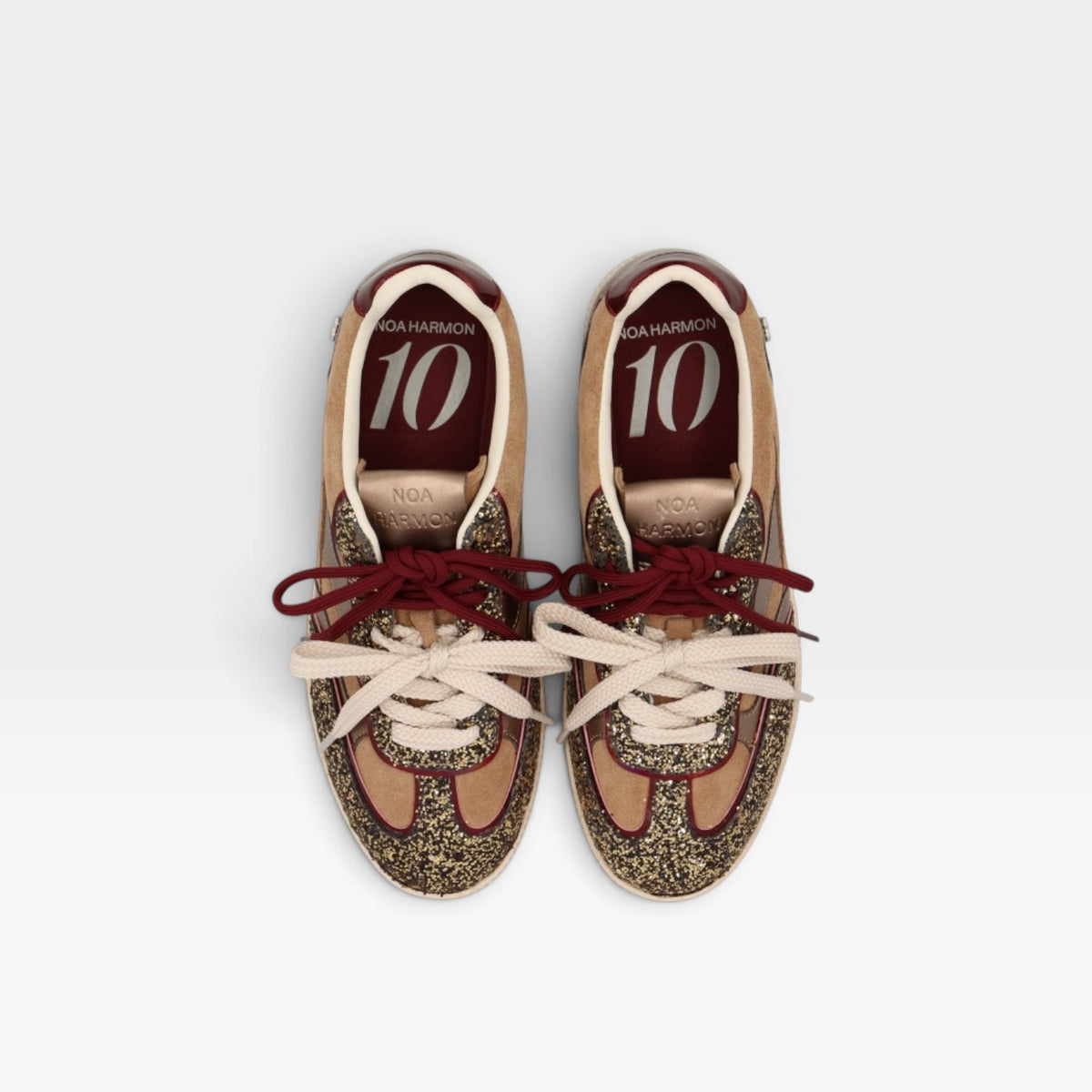 Sneaker Ten glitter multi beige  - Noa Harmon
