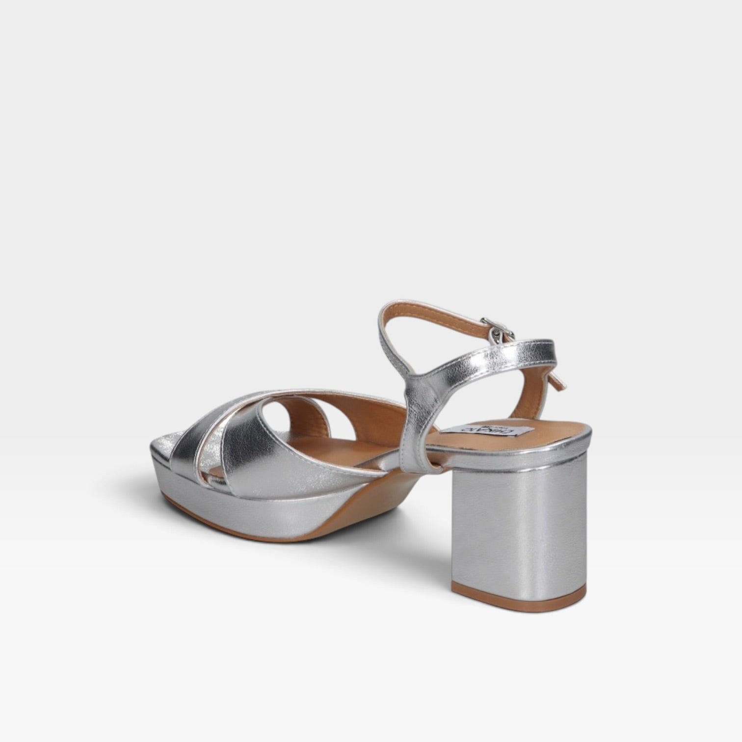Sandalias tacón Flora 25 plata - Chika 10