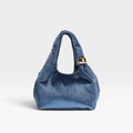 Bolso fiesta azul terciopelo hombro cadena - Azarey