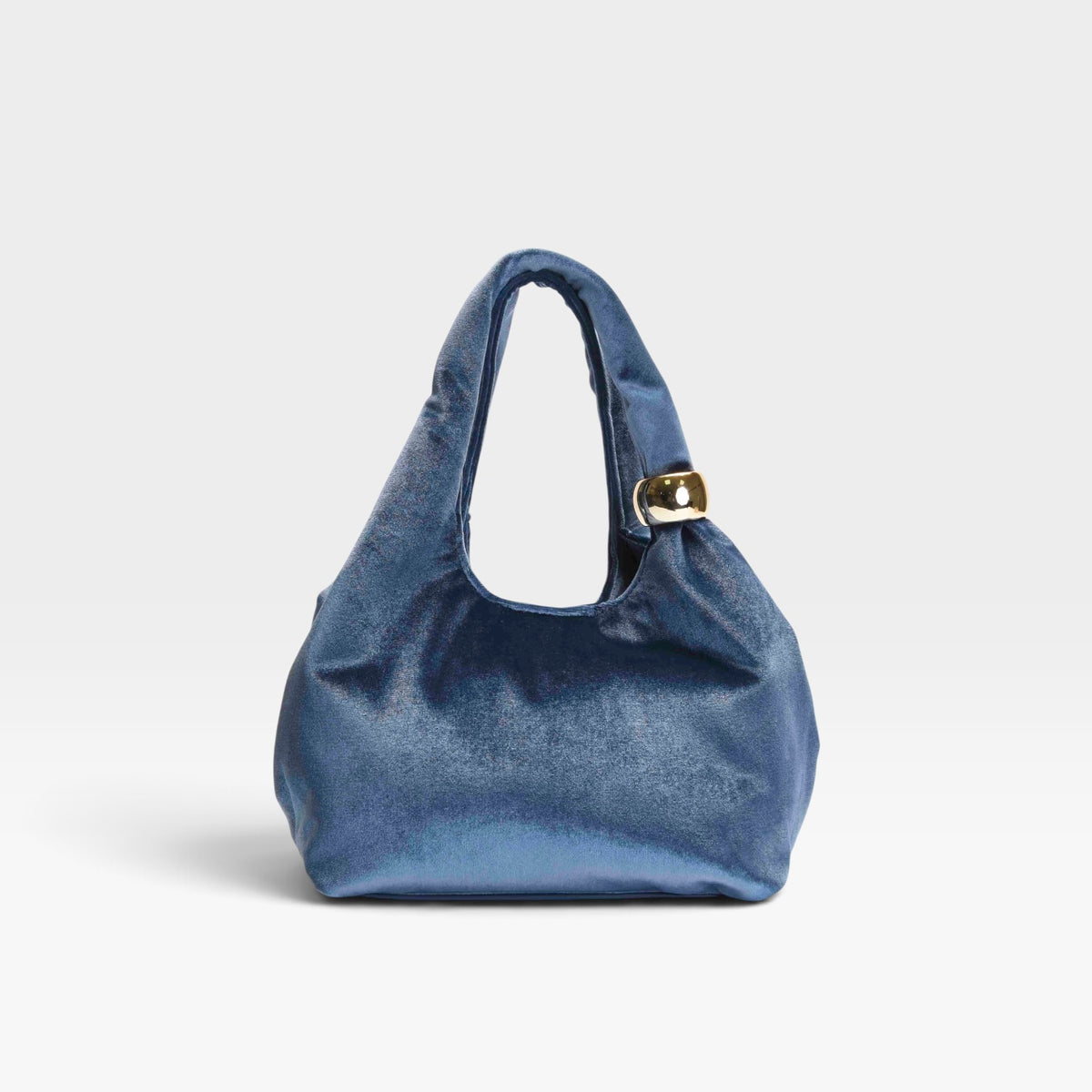 Bolso fiesta azul terciopelo hombro cadena - Azarey