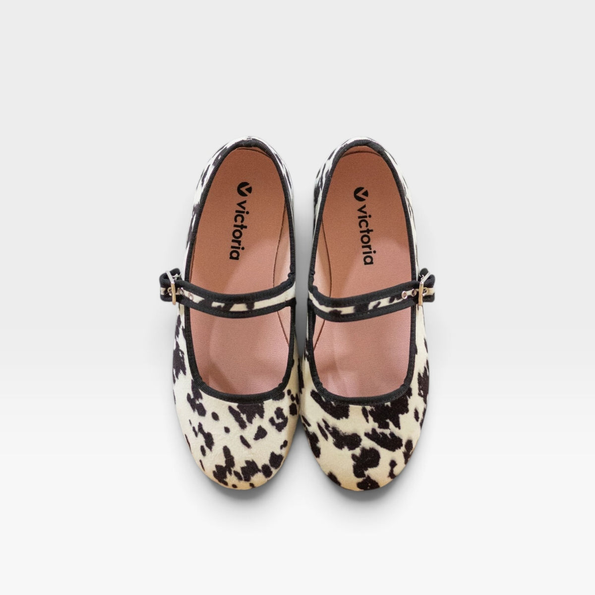 Bailarina terciopelo animal print & hebilla - Victoria