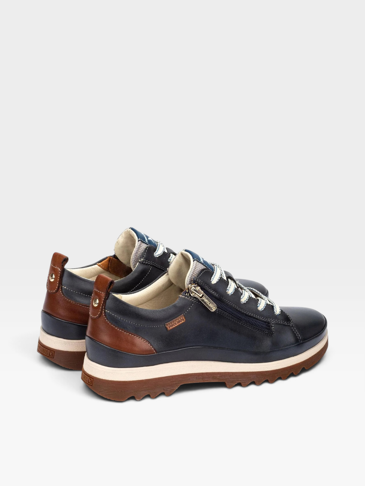Zapato Vigo con cremallera océano - Pikolinos