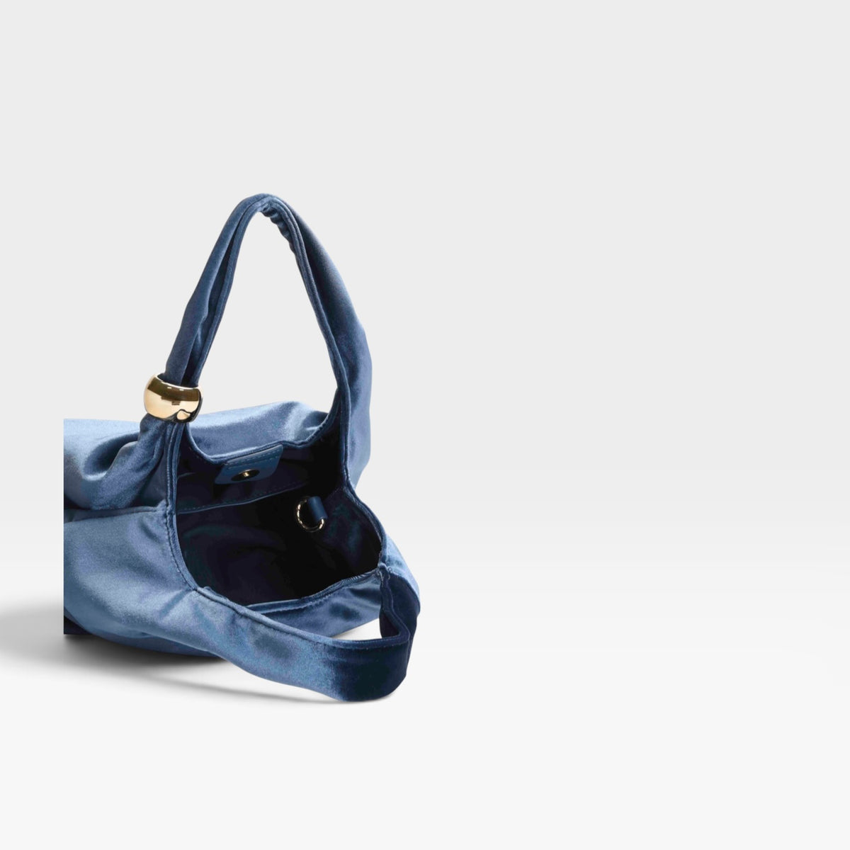 Bolso fiesta azul terciopelo hombro cadena - Azarey