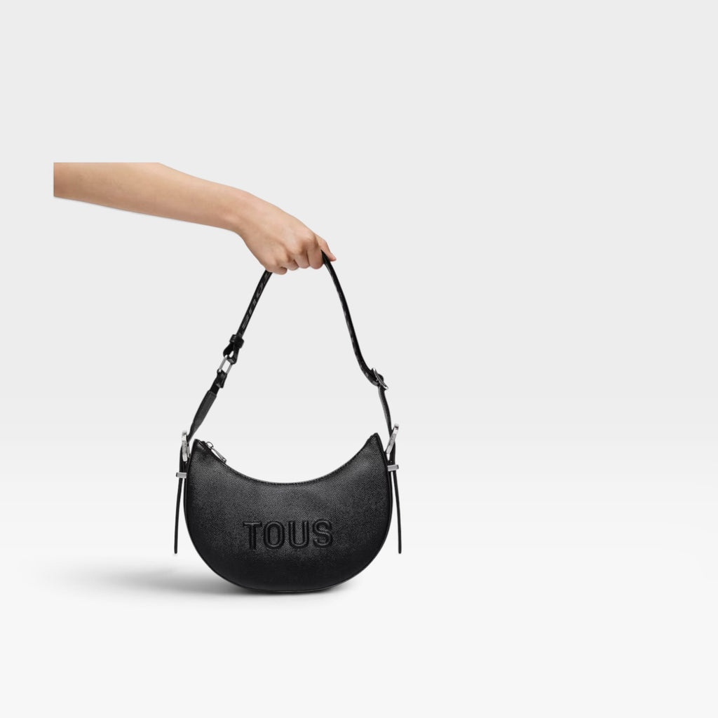 Bolso de hombro mediano negro - Tous