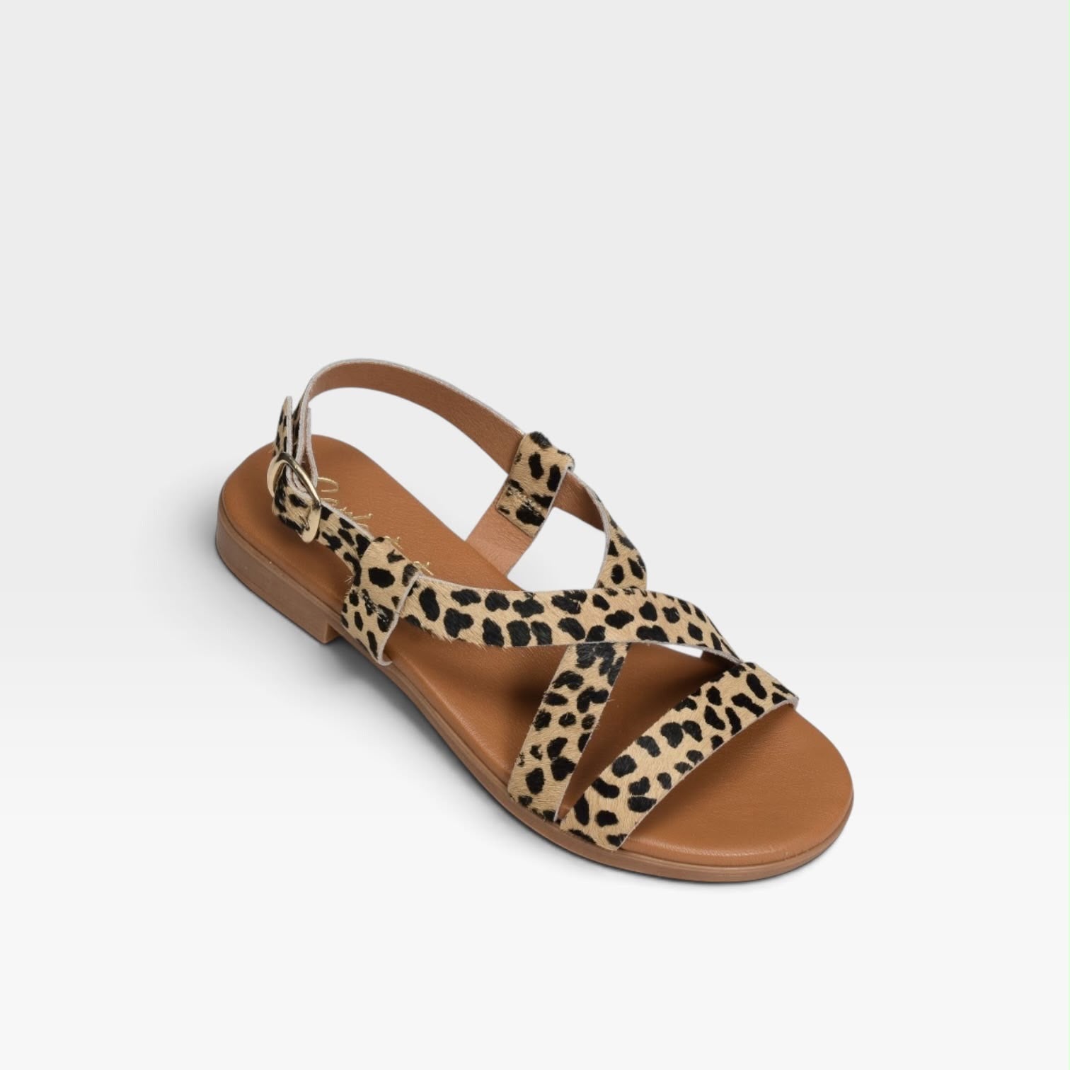 Sandalias tiras Animal print  - Carla Tortosa
