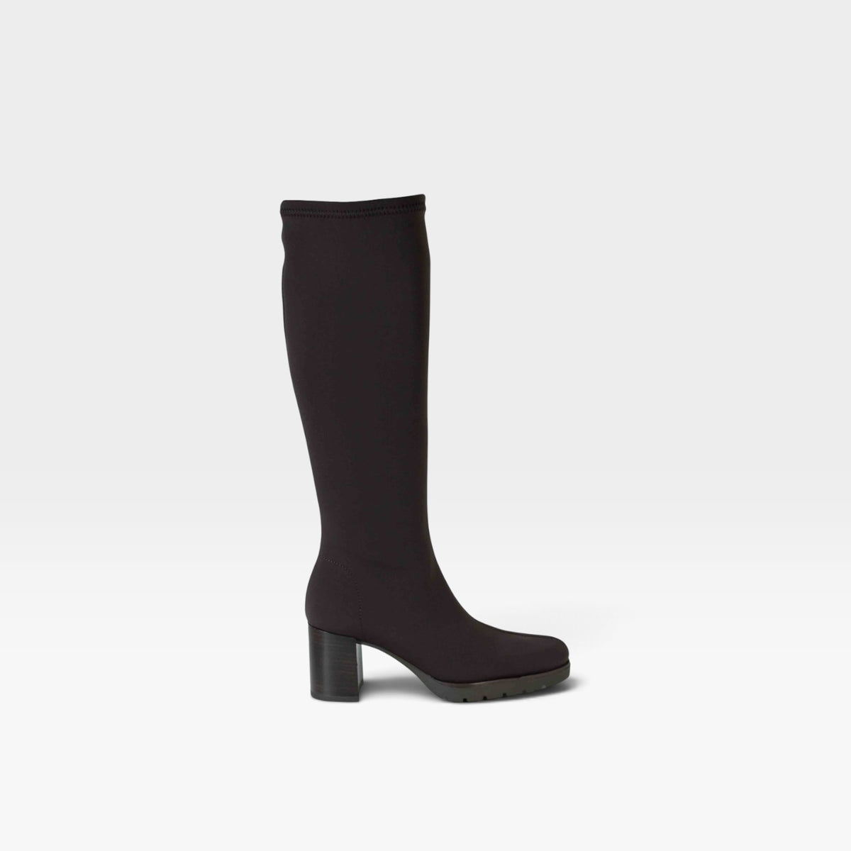 Bota alta elástica marrón - Miss elastic