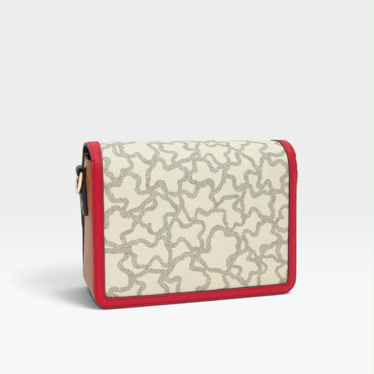 Bandolera mediana beige y negra Kaos Icon - Tous