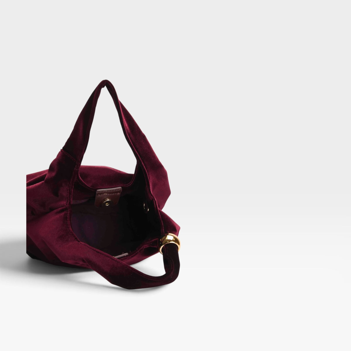Bolso fiesta burdeos terciopelo hombro cadena - Azarey