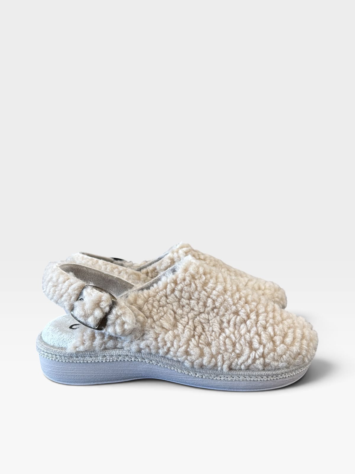Zapatillas de casa efecto borrego beige - Salvi