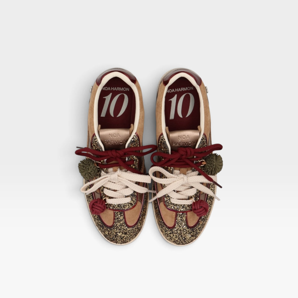 Sneaker Ten glitter multi beige  - Noa Harmon