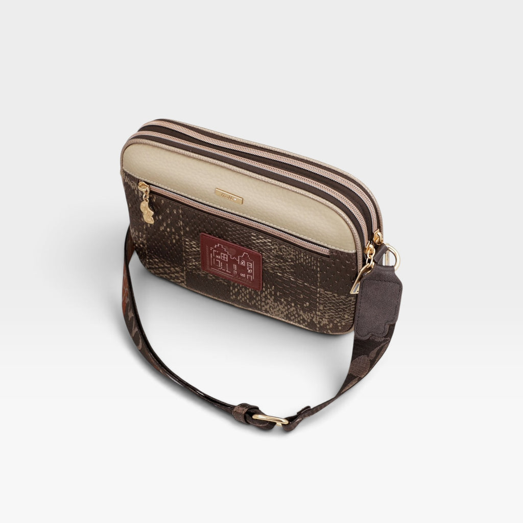Bandolera con bolsillo frontal Blossom - Anekke
