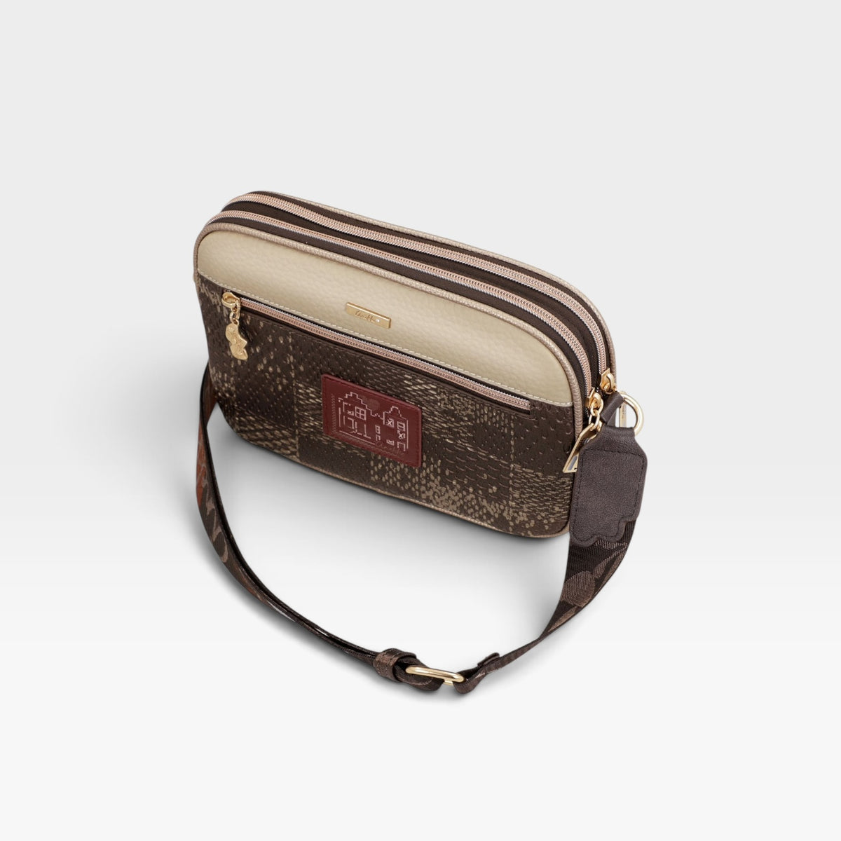 Bandolera con bolsillo frontal Blossom - Anekke