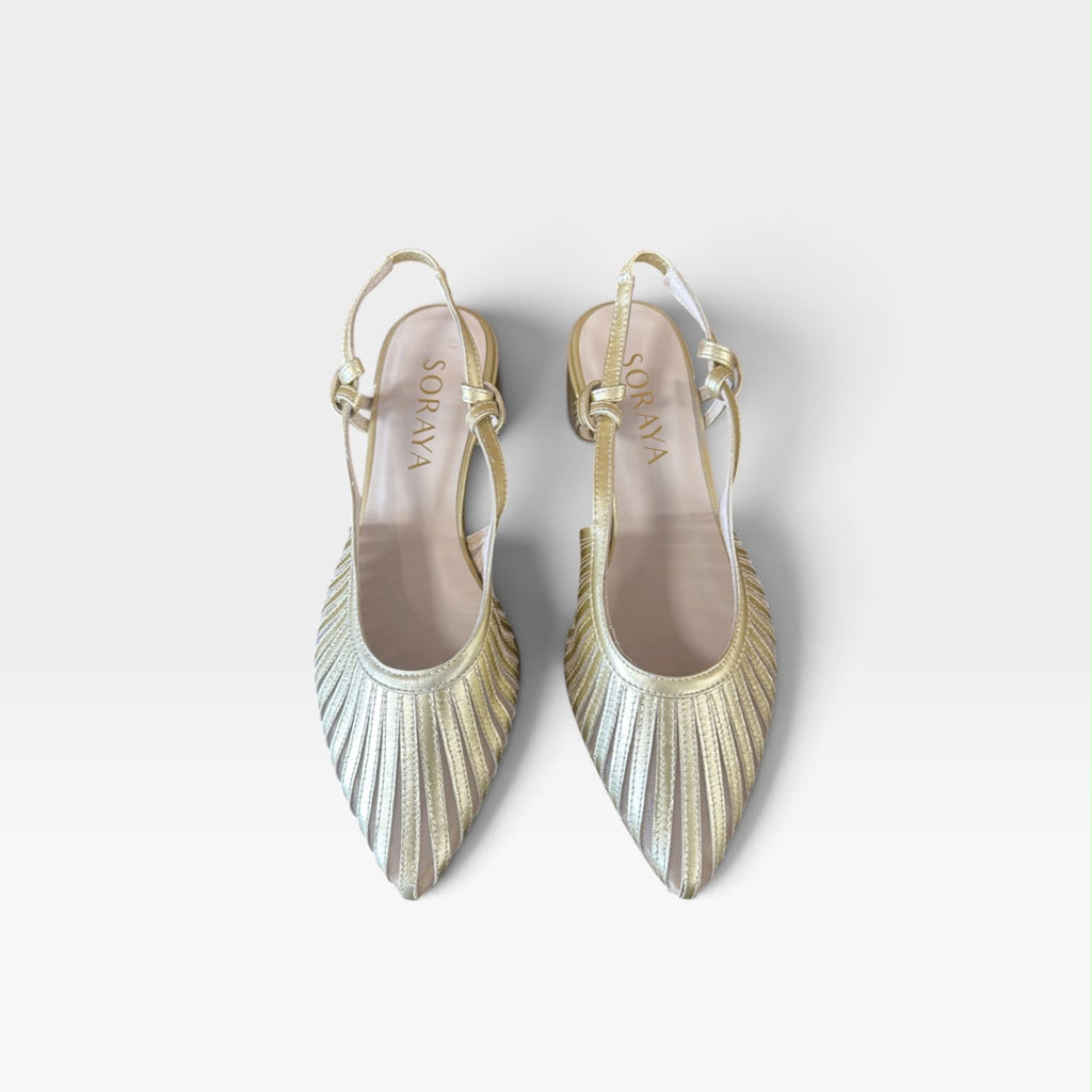 Zapato de salón destalonado con tiras enrejadas - Soraya